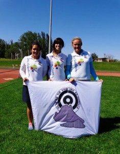 Miriam Alarcón, Lara Samperio y Magali Foulon lograron la plata por equipos.