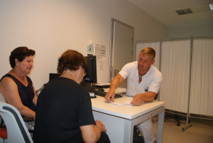 Consulta de urología en el Hospital de Formentera