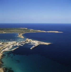 Imagen aérea del puerto de la Savina. Foto:APB