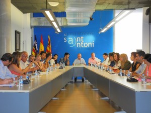 Imatge del primer ple de Sant Antoni de la nova legislatura. Foto: Ajuntament de Sant Antoni.