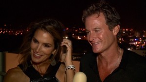 Cindy Crawfors y su marido, Rande Gerber, mostraron estar encantados de estar en la isla.