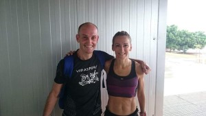 Samuel Urbano y Yolanda Fernández,  los dos vencedores del IV Sant Jordi Trail. 