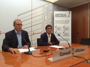 Vicent Torres y Iago Negueruela, hoy en rueda de prensa. 