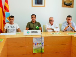 Jordi Vidal, conseller d'Esports de Formentera, en la presentació de la Escuela Municipal d'Atletisme.