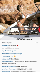 Imagen que Rita Ora ha colgado en su cuenta de Instagram