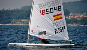 Carlos Roselló (CN Ibiza) durante un momento de la regata disputada en la bahía de Palma.