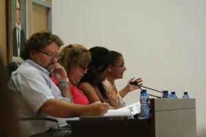 Vicente Torres, presidente de Alternativa Insular, en el pleno de Sant Josep del pasado jueves.