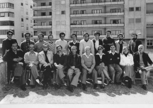 Llanos Lozano, en la foto de candidatura del PSOE al Ayuntamiento de Vila en 1979.