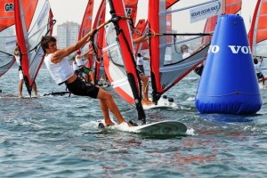 Mateo Sanz, durante la pasada Volvo Ocean Race. Foto: Dave Kneale