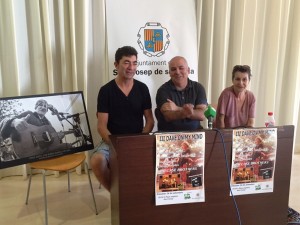 Miquel Prats 'Botja', Albert Marí y Nadia Trautwein, en la presentación del concierto de homenaje.