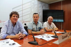 Tolo Darder, Fernando Gómez y Vicent Bufí, durante la presentación de las Jornadas de Tecnificación.