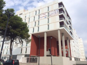 El edificio Bossa del Mar,ubicado en Platja d'en Bossa. 