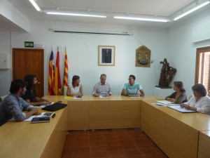 Imagen de la reunión mantenida hoy en el Consell de Formentera con la Alianza Mar Blava.