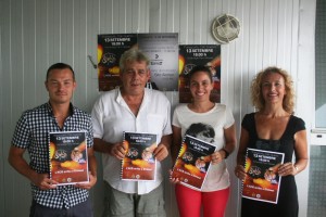 Fernando Gómez, Vicente Sanahuja, Ana Ribas y Helena Benlloch, durante la presentación. Fotos: C. V.