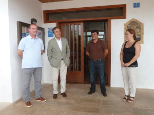 Joan Gual con Jaume Ferrer, Alejandra Ferrer y Bartomeu Escandell.