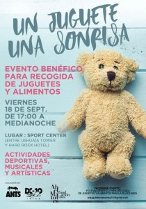 Imagen del cartel promocional de la fiesta solidaria que tenga´lugar el viernes.