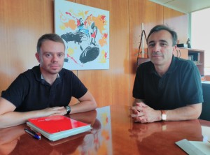 David Ribas y Lluís Ruiz se han reunido hoy en el Consell de Ibiza. 