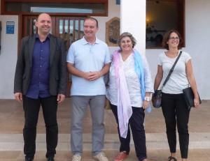 Esperança Camps, consellera de Cultura del Govern, en la seva visita a Formentera.