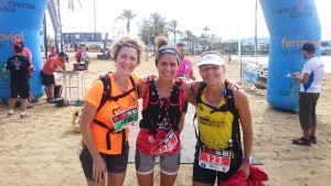 Sabi Corral, Natalia Felipe y Rebeca Hernández, las tres primeras mujeres clasificadas.