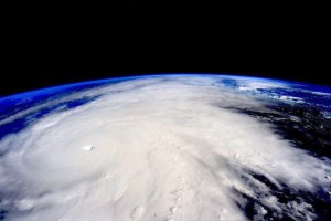 El huracán Patricia, visto desde el espacio, estaba considerada el peor huracán de la historia en el Pacífico. Foto: Wikipedia