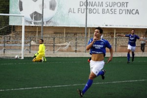 Elías fue el autor del gol de la victoria el pasado domingo frente al Constància. Foto: Fútbol Balear