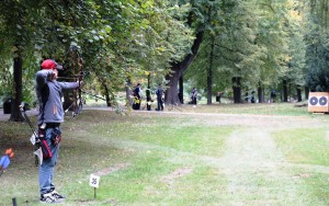 Uno de los arqueros participantes en el Europeo de tiro de campo de Rzeszow.