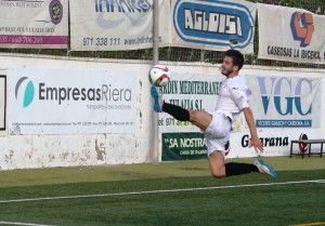 De las Heras, en un partido de Liga.