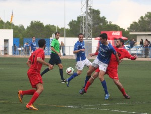 Un instante del encuentro disputado en Sant Rafel