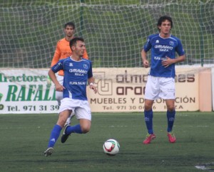 Zurdo, en un partido de Liga