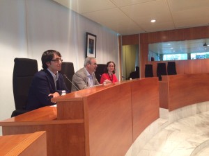 Iago Negueruela, Vicent Torres y Vanessa Parellada.