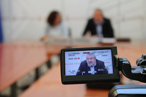 Gonzalo Juan Ferragut en rueda de prensa. 