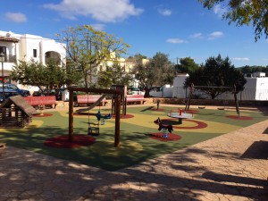 El parc infantil de Santa Gertrudis.