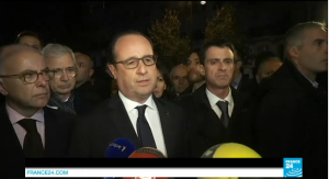 Comparecencia del presidente francés François Hollande.