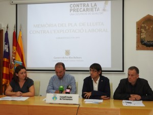 Imagen de la presentación de los datos de la campaña de inspección laboral en Formentera. 