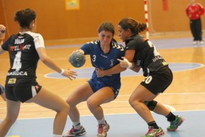 Ainhoa García ha caído lesionada en la segunda parte, cuando estaba siendo la mejor de su equipo