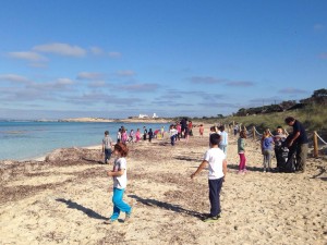 Imatge d'arxiu d'una campanya de neteja a Formentera.