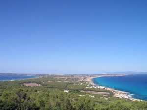 Vista des del mirador de la Mola, Formentera.