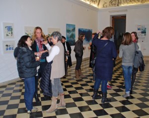 Una imatge de la inauguración de l'exposició 'Mujeres'.