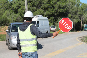 Imatge d'arxiu de les obres de la carretera de Sant Joan.