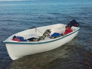 Imagen de una patera llegada a Formentera