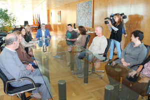 Imatge de la reunió que ha tengut lloc avui al Consell.