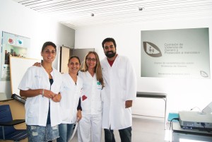 Los organizadores y docentes del primer curso. En la foto de izq a dcha: la Dra. Beatriz Morillo, la Dra. Consuelo Corrionero, Dra. Eva Pasamón y el Dr. Rubén Vallejos. 