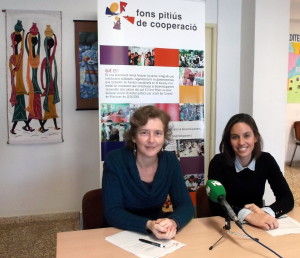 La coordinadora del Fons, Fina Darder, durante la presentación de los proyectos seleccionados