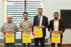 Toni Roig, Rafa Ruiz, Miguel Mayrata y Agustín Perea, en la presentación de la carrera.