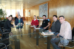 Imagen de la reunión que se ha mantenido esta mañana en el Consell.