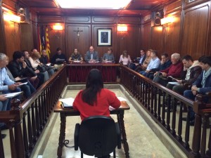 Imagen del pleno celebrado esta mañana en Santa Eulària.