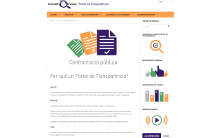 Imagen del portal de transparencia del Consell d'Eivissa.