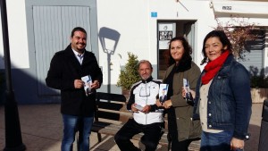 Santi Marí durante su visita a Formentera.