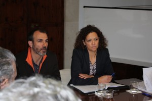 Biel Barceló y Catalina Cladera se reunieron con las entidades sociales. 