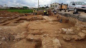 Vista general de la travesía de Jesús en la que se han realizando las excavaciones arqueológicas.